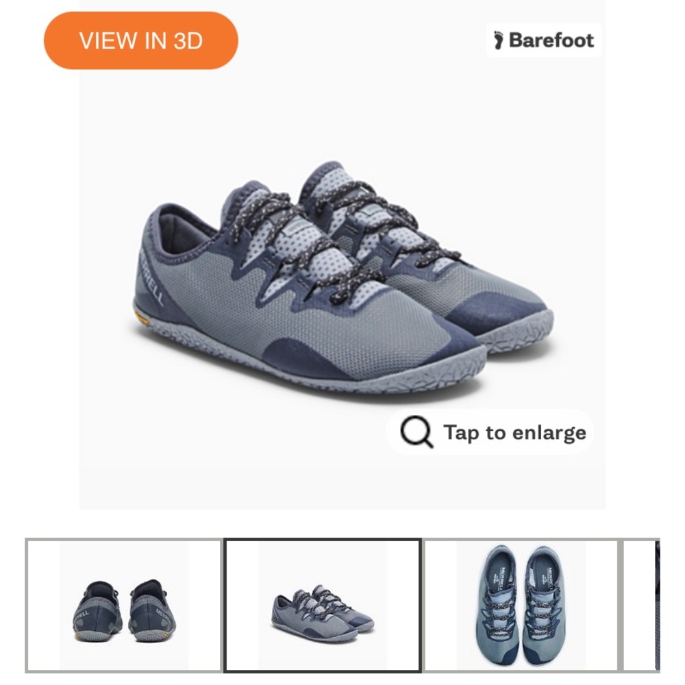 Merrell vapor glove 5 “Monument” size 8